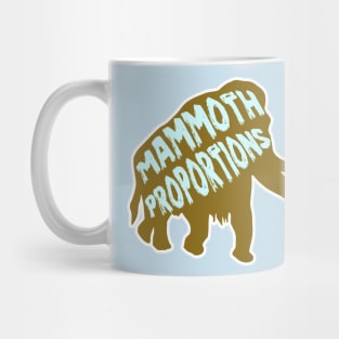 Woolly Mammoth Proportions Ice Age Elephant Mastadon Mug